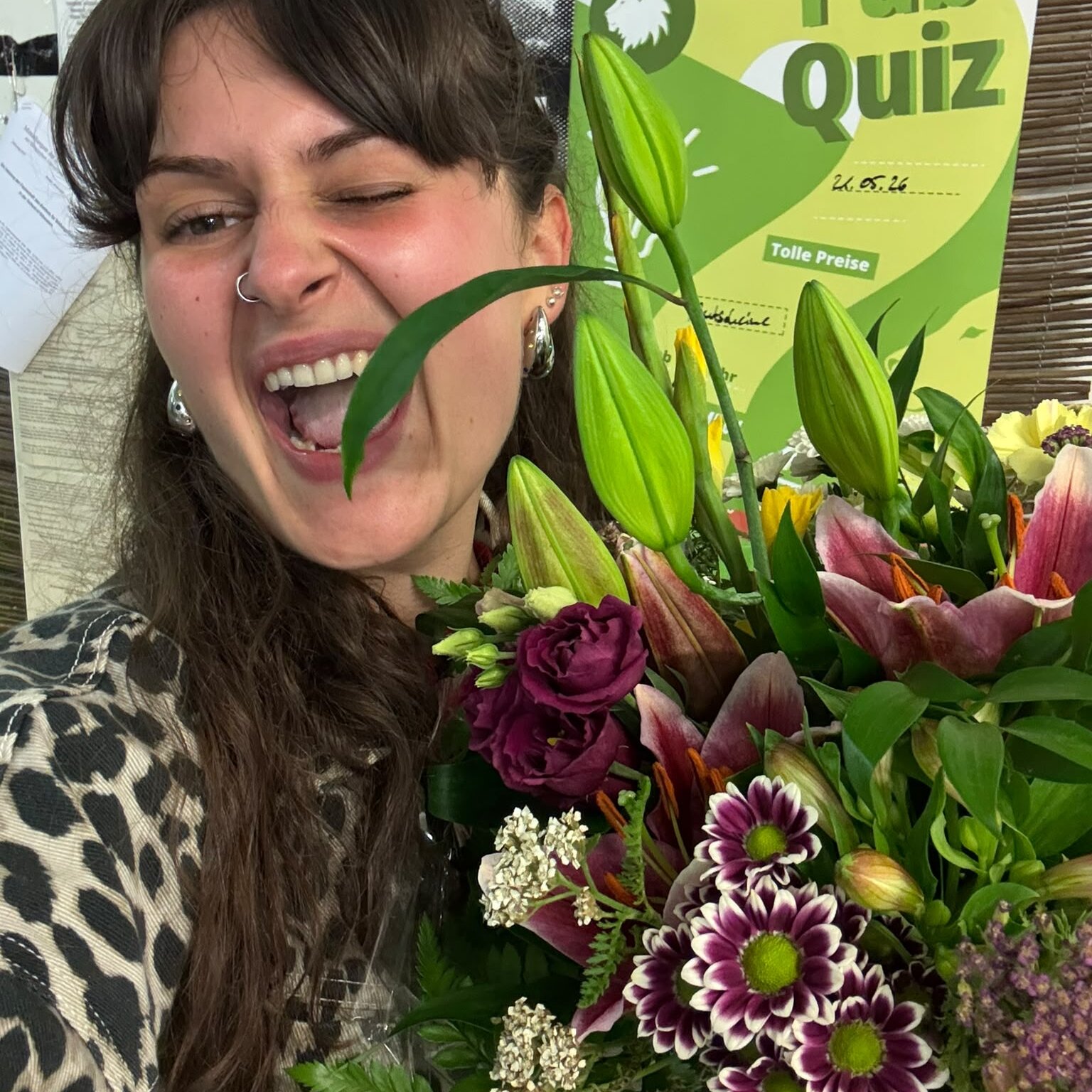 Clodi moderierte das Quiznzusammen mit vDavid