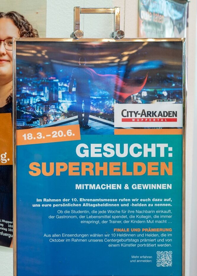 Plakat im Rahmen der Wuppertaler Ehrenamtsmesse 2026